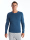 Crew Neck Long Sleeve Combed Cotton Men's T-shirt